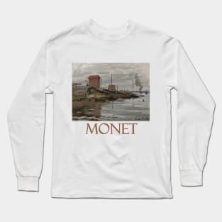 The Seine at Le Petit-Gennevilliers by Claude Monet Long Sleeve T-Shirt